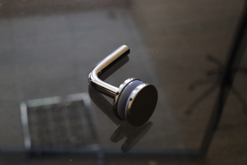 Держатель поручня Inoxstore на стекло, без ложемента, приварной, полированный, AISI 304