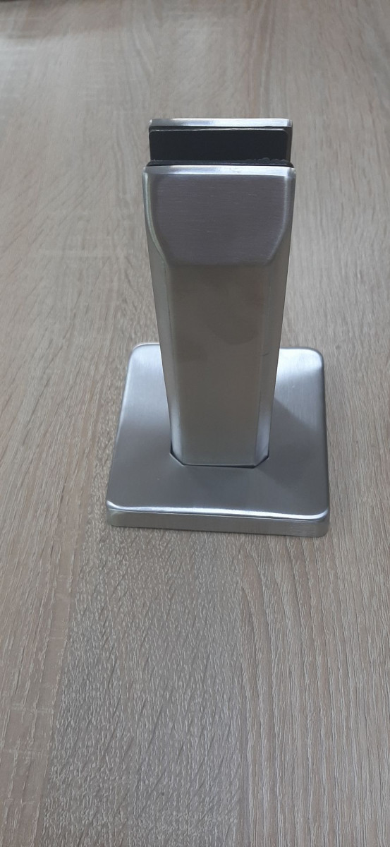 Стеклодержатель Inoxstore напольный литой, 50х45х162 мм, сатинированный, AISI 304