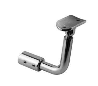 Держатель поручня  Inoxstore к стойке Ø 38,1 мм, ложемент-шарнир Ø 42,4 мм/50,8 мм, полированный, AISI 304