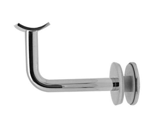 Держатель поручня Inoxstore на стекло, ложемент под Ø 42,4 мм/50,8 мм, полированный, AISI 304