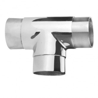 Трубное соединение Inoxstore (тройник) поручня Ø 42,4х1,5 мм, полированный, AISI 304