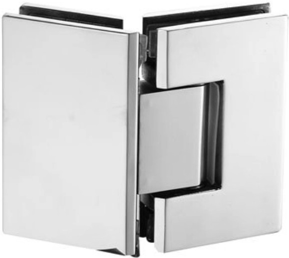 Петля  Inoxstore "Престиж" 135° стекло-стекло, без фаски, полированная, AISI 304