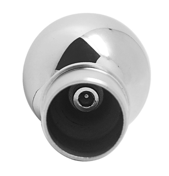 Наконечник Inoxstore "Шар" разборной, Ø 50 мм, на стойку Ø 38,1х1,5мм, полированный, AISI 304