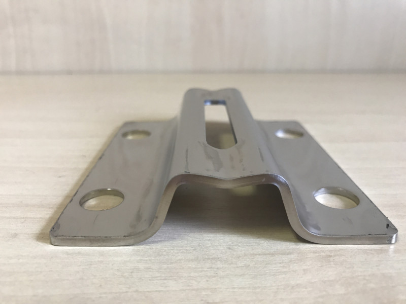 Боковое крепление стойки Inoxstore Ø 38,1 мм, полированное, приварное, AISI 304