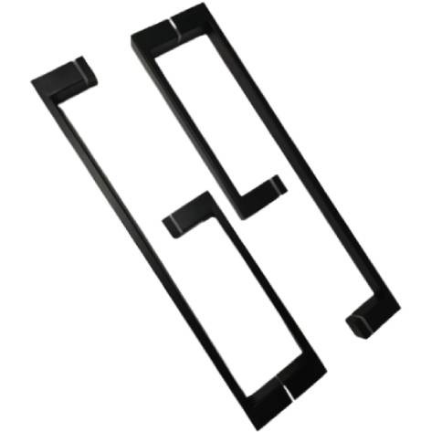 Ручка для душевой кабины, 25х25х300х450 мм, цвет чёрный, AISI 304