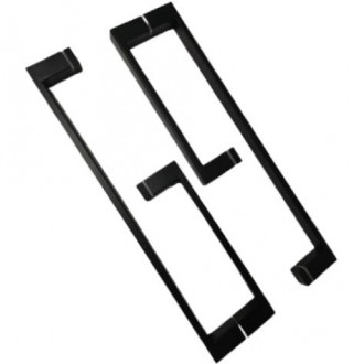 Ручка для душевой кабины, 25х25х300х450 мм, цвет чёрный, AISI 304