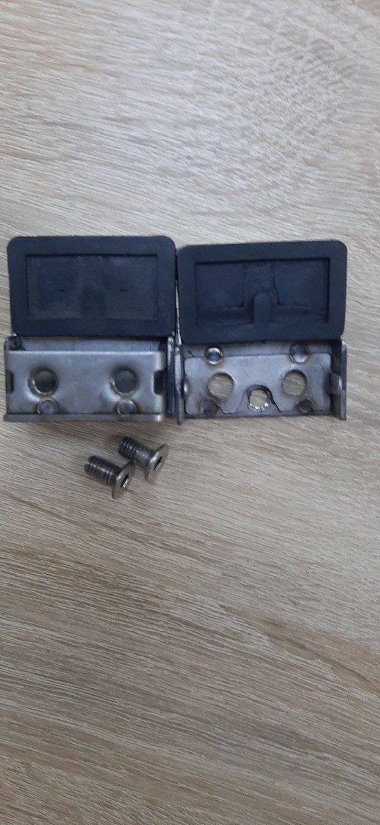 Стеклодержатель Inoxstore штампованный квадратный 45х45х25 мм / Ø 38,1 мм, под стекло 10 мм, полированный, AISI 304