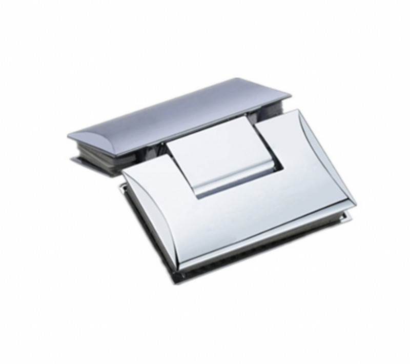 Петля Inoxstore "Гонор" 135° стекло-стекло, выпуклый, полированная, AISI 304