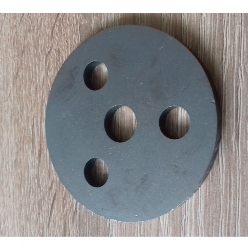 Фланец Inoxstore Ø 65 мм  под стойку  Ø12 мм (черный металл 5 мм)