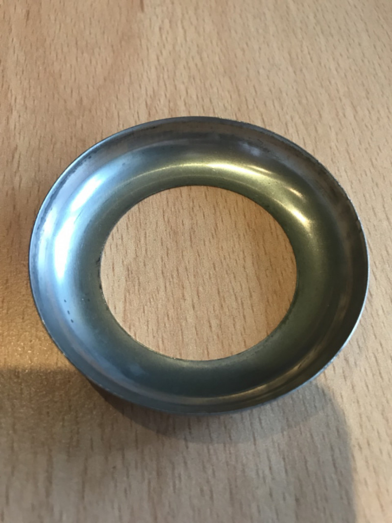 Декоративная крышка Inoxstore "Классик" Ø 60х38,1х0,4 мм, полированная, AISI 304