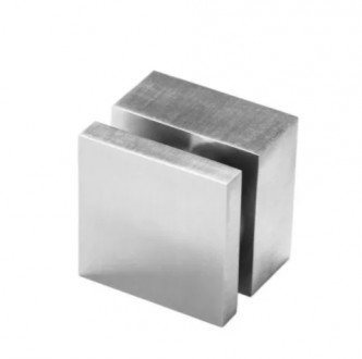 Точечный держатель Inoxstore квадрат 40x40 мм, дистанция 20 мм, сатинированное, AISI 304