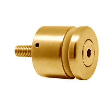 Точечное крепление стекла Inoxstore Ø 40х25 мм, "шестиграник", AISI 304, золото