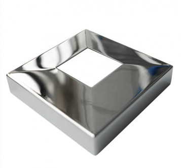 Декоративная крышка Inoxstore "Модерн", 102х102х1 мм под трубу 60х60 мм, полированная, AISI 304