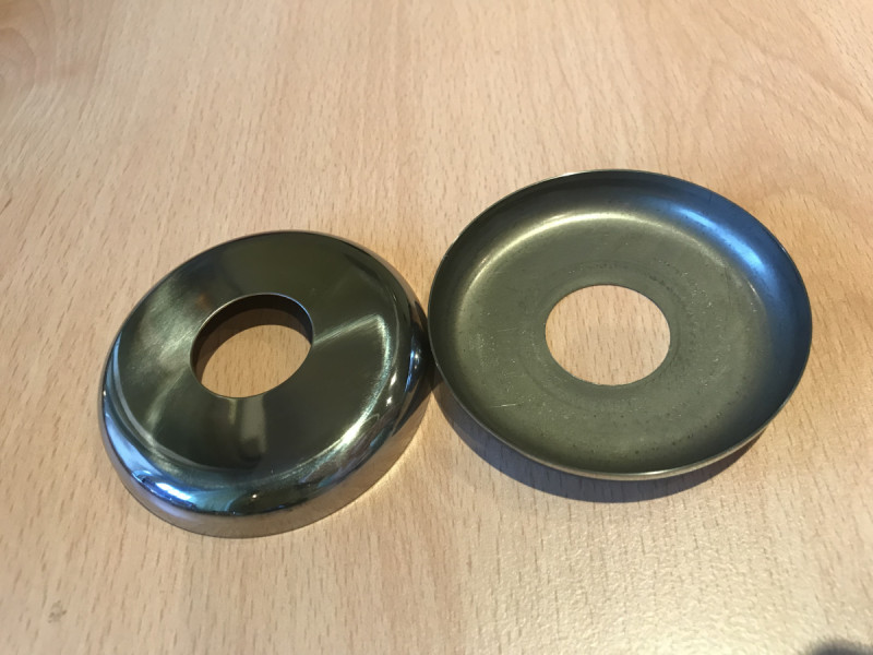 Декоративная крышка Inoxstore "Классик" Ø 75х25х0,5 мм, полированная, AISI 304