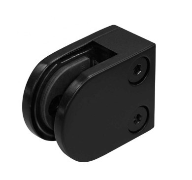 Стеклодержатель Inoxstore литой полукруглый 40х50х25 мм / Ø 0 мм, AISI 304, матовый RAL 9005