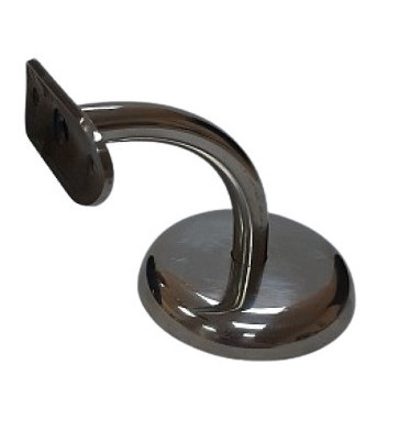 Держатель поручня Inoxstore с крышкой Ø 75х12 мм,  ложемент под Ø 42,4 мм/50,8 мм, полированный, AISI 304