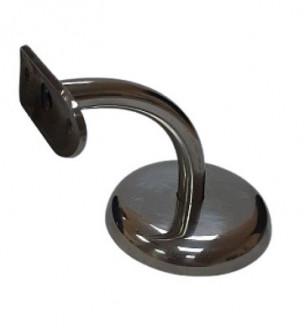 Держатель поручня Inoxstore с крышкой Ø 75х12 мм,  ложемент под Ø 42,4 мм/50,8 мм, полированный, AISI 304