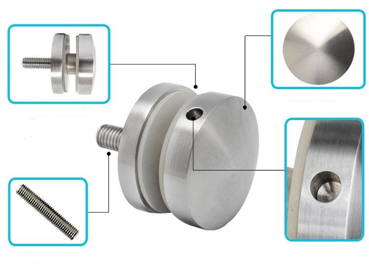 Рутель Inoxstore  Ø50х10 мм литой, монтажный  винт М10, полированный, AISI 304