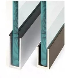 Алюминиевый профиль для душевой кабины, 20х20х1,5 мм