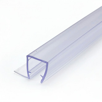 Уплотнитель Inoxstore стекло-стекло, 90°, под стекло 10 мм / 2,5 м для душевой кабины, ПВХ, ультрапрозрачный