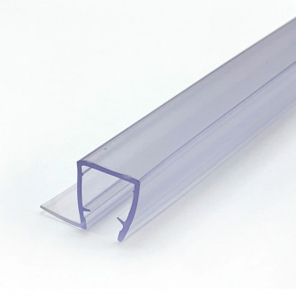 Уплотнитель Inoxstore стекло-стекло, 90°, под стекло 10 мм / 2,5 м для душевой кабины, ПВХ, прозрачный