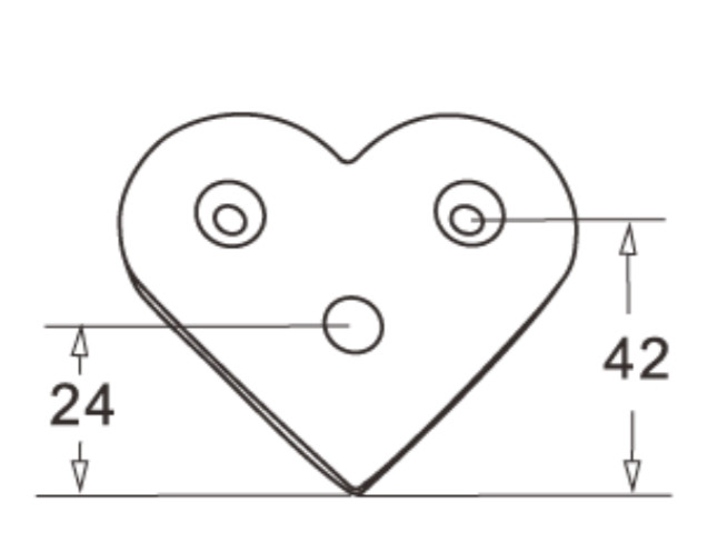 Ложемент Inoxstore угловой плоский, полированный, AISI 304