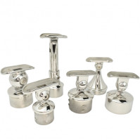 Крепления поручня,  наконечники, кронштейны поручня