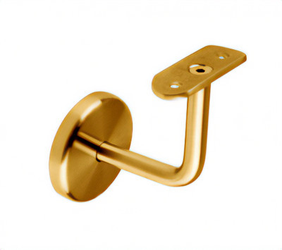 Держатель поручня Inoxstore с крышкой Ø 67х15 мм,  AISI 304, золото