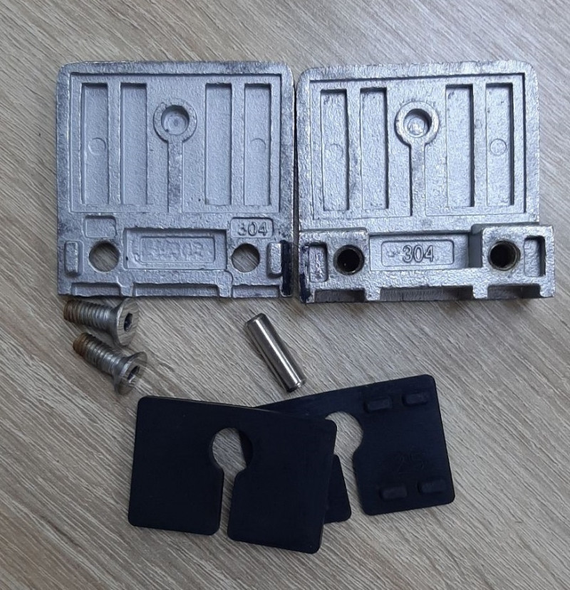 Стеклодержатель Inoxstore литой квадратный 55х55х27 мм / Ø 0 мм, под стекло 12 мм, полированный, AISI 304