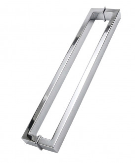 Ручка-скоба 50×25×1900 мм, односторонняя, полированная, нержавеющая сталь AISI 304