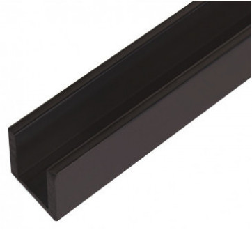 Поручень Inoxstore П-образный под стекло, алюминий, покрытие RAL 9005