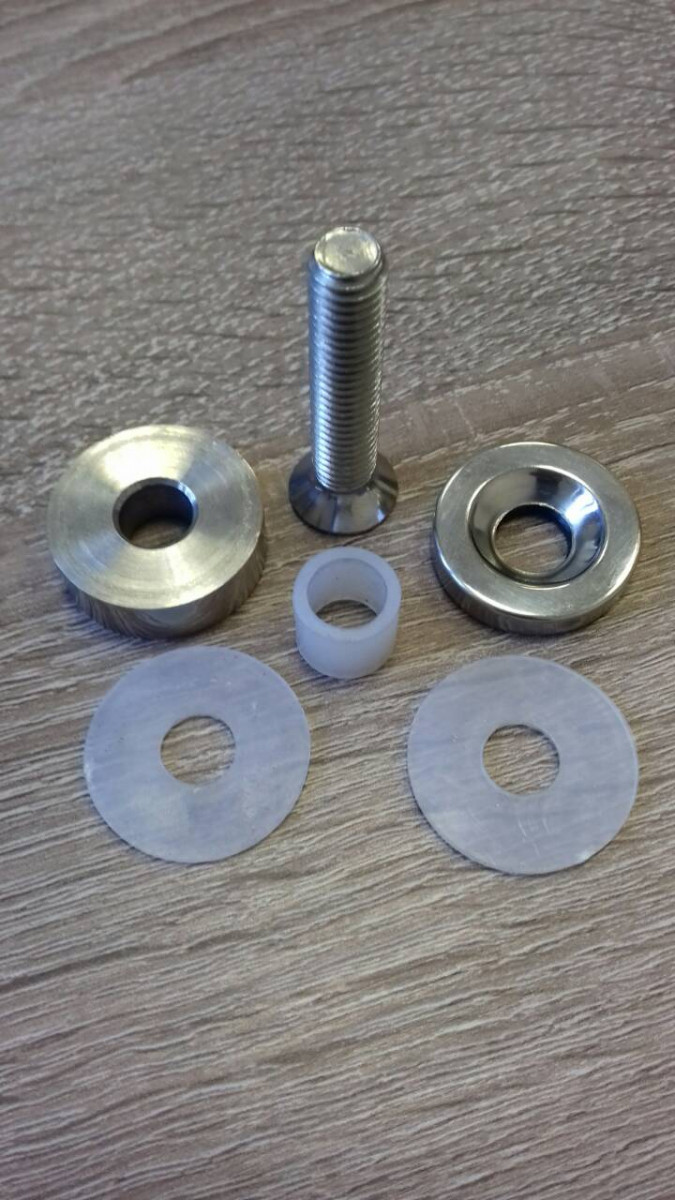 Рутель литой  Inoxstore Ø25 мм на профильную трубу