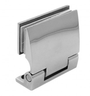 Петля 90° стена-стекло односторонняя, сатинированная, AISI 304