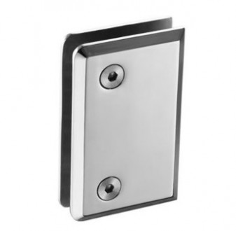 Стеклодержатель Inoxstore "Элегант" 90° стена-стекло, с фаской, полированная, AISI 304