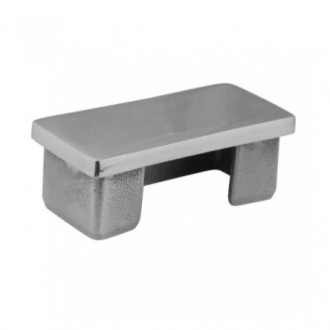 Заглушка для поручня Inoxstore с пазом 25х21 мм, паз 14х14 мм, полированная, AISI 304