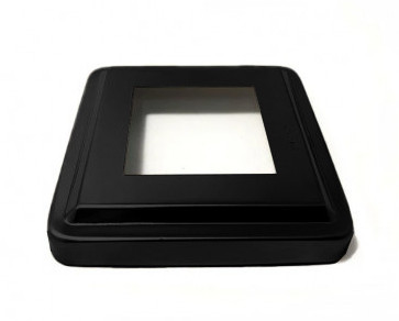 Декоративная крышка Inoxstore "Эконом" 83х83х0,5 мм под трубу 40х40 мм, AISI 304, матовый RAL 9005