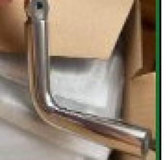 Внутренняя часть стойки 70×70 мм, полированная, AISI 304