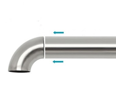 Отвод Inoxstore Ø 32х1,5 мм - 90° под сварку, сатинированный, AISI 304