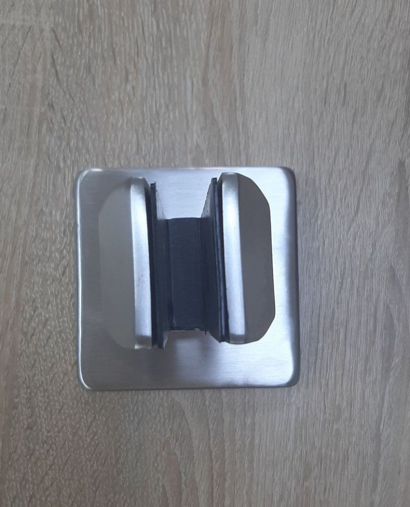 Стеклодержатель Inoxstore напольный литой, 50х45х162 мм, сатинированный, AISI 304