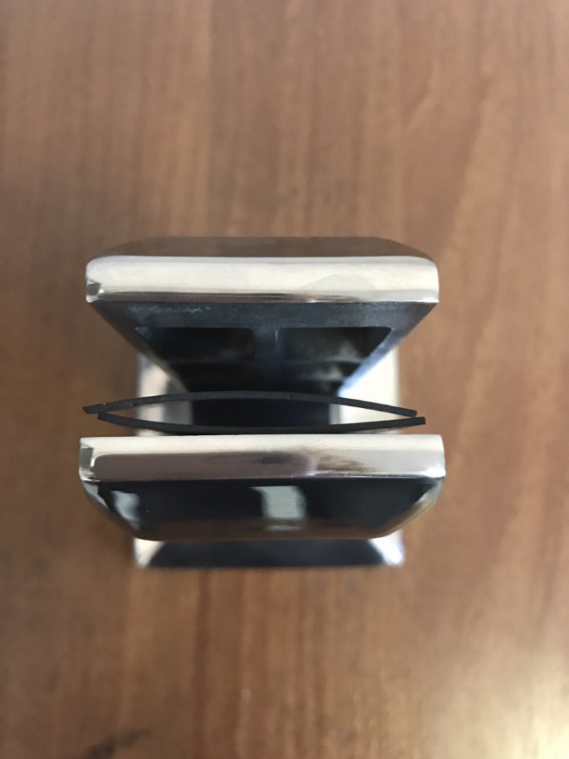 Стеклодержатель Inoxstore напольный литой, 50х45х162 мм, полированный, AISI 304