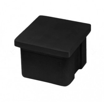 Заглушка внутренняя Inoxstore 40x40x1,5 мм, плоская, AISI 304, матовый RAL 9005