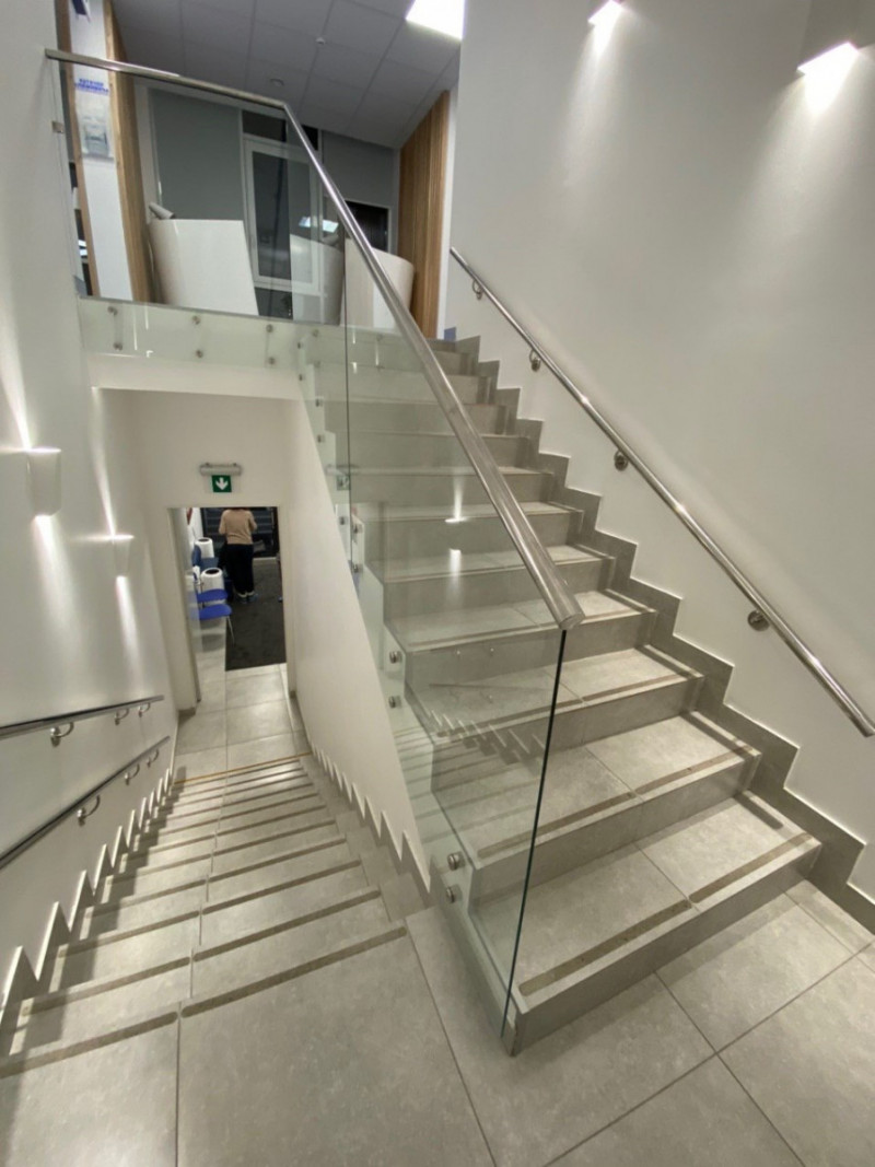 Точечное крепление стекла Inoxstore Ø 40х50 мм, "шестиграник", полированное, AISI 304