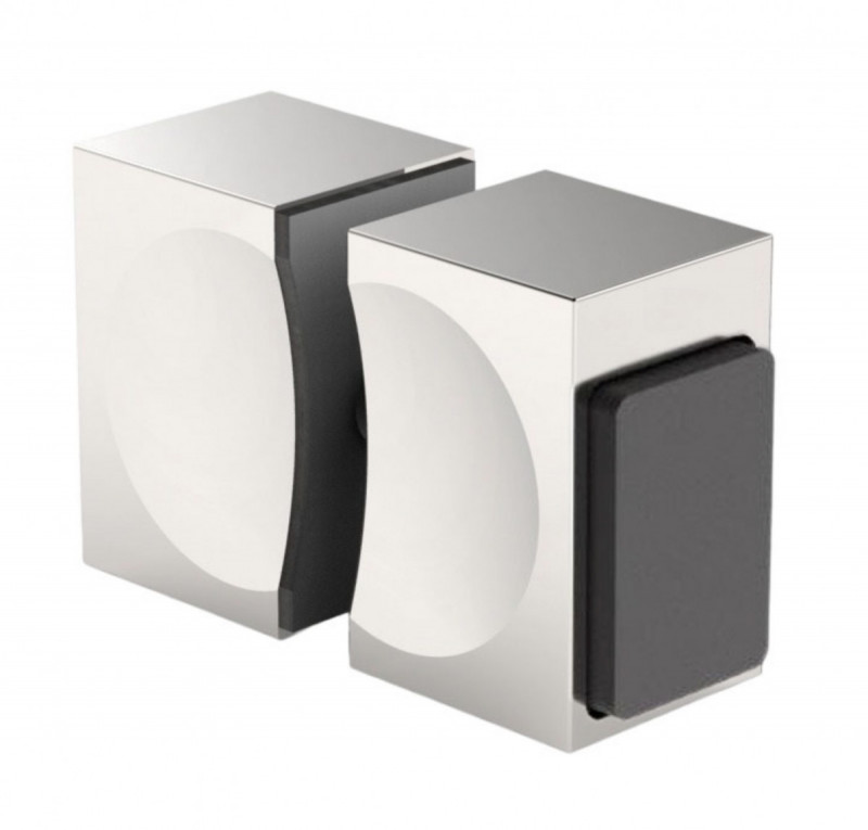 Ручка-кноб с отбойником Inoxstore для душевой кабины, сатинированная, AISI 304