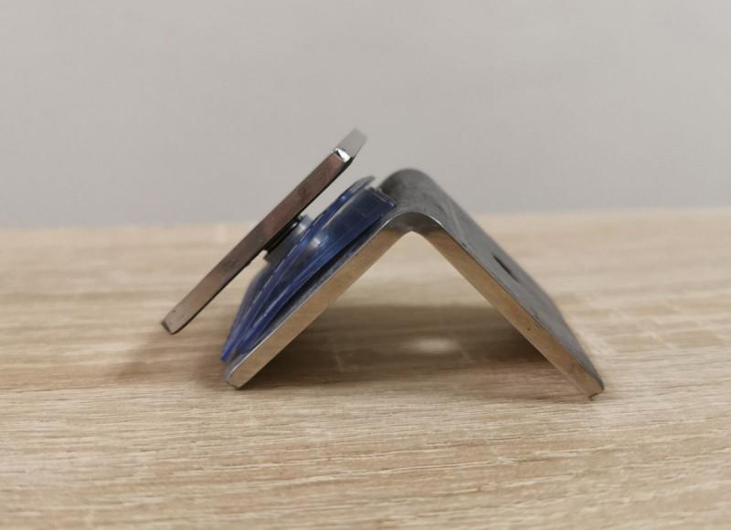 Крепление стекло-стена Inoxstore 45х90х4 мм на 90°, полированный, AISI 304