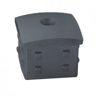 Верхний элемент Inoxstore 40х40х1,5 мм, выпуклый, забивной с насечками, AISI 304,  RAL 7024