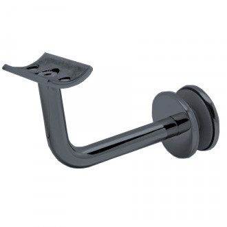 Держатель поручня Inoxstore на стекло, ложемент под Ø 42,4 мм/50,8 мм, AISI 304,  покрытие RAL7024