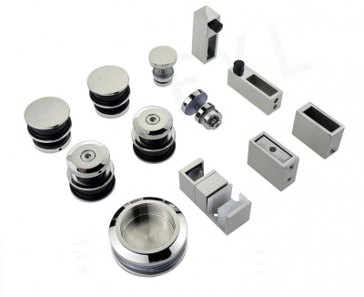 Комплект фурнитуры Inoxstore D-2 для душевой кабины, полированный, AISI 304