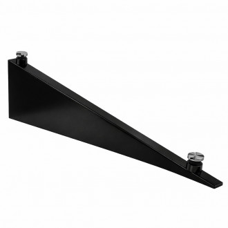 Крепление для стеклянного козырька SKY HOLD, 711 мм, левый, черный, AISI 304
