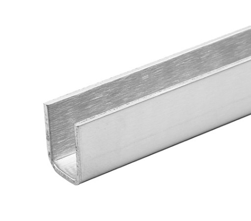 Поручень Inoxstore П-образный под стекло 12 мм, L-2000 мм, сатинированный, AISI 304