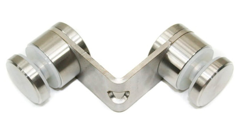 Точечный стеклодержатель Inoxstore Ø 30х15 мм, углол 90°, отверстие ∅ 10,5 мм, сатинированный, AISI 304